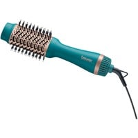 Beurer Spazzola 2-in-1 per volume e asciugatura capelli HC 45, Asciugacapelli Menta/Oro rosè