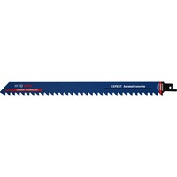 Bosch 2 608 900 412 lama per sega a gattuccio, sega a traforo e sega universale Lama per sega universale Carburo 10 pz Lama per sega universale, Calcestruzzo cellulare, Carburo, Blu, 30 cm, 1,5 mm