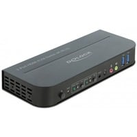 DeLOCK 11481 switch per keyboard-video-mouse (kvm) Nero, Switch KVM Nero, 3840 x 2160 Pixel, 4K Ultra HD, Nero