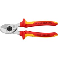KNIPEX 95 16 165 pinza Pinze per taglio laterale, Pinze di taglio Pinze per taglio laterale, 1,5 cm, Cromo, Plastica, Rosso/giallo, 16,5 cm