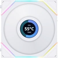 Lian Li UNI FAN TL120 LCD, Ventola bianco, Reverse Blade, 124 mm