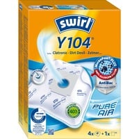 Swirl Y 104 Sacchetto per la polvere Sacchetto per la polvere, Bianco, 4 pz