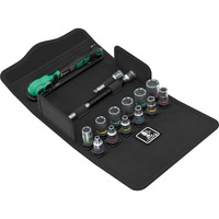 Wera 8100 SA 13 Set di cricchetti Zyklop Comfort, 1/4", Set di strumenti Nero/Verde