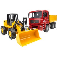 Construction truck with articulated road loader veicolo giocattolo