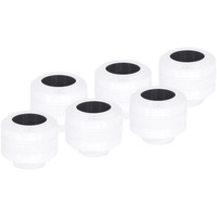 Alphacool Eiszapfen PRO 13mm HardTube Raccordo avvitabile G1/4 - Bianco, Connessione bianco/Nero