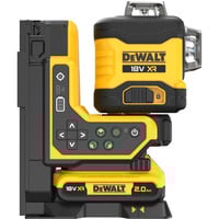 DEWALT Laser multilinea a batteria 3x360° DCLE34035D1, 18 Volt, con telecomando, Attraversare la linea laser Nero/Giallo