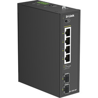D-Link DIS-100G-06P switch di rete Non gestito L2 Gigabit Ethernet (10/100/1000) Supporto Power over Ethernet (PoE) DIN rail Nero, Interruttore Non gestito, L2, Gigabit Ethernet (10/100/1000), Supporto Power over Ethernet (PoE), DIN rail