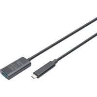 Digitus Cavo di prolunga attivo USB 3.2 Gen 2, connettore USB-C > presa USB-A Nero