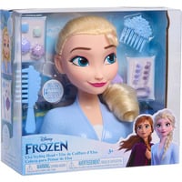 Just Play Disney Frozen 2 Base Testa per Acconciature Elsa, Testina per trucco/acconciature 
