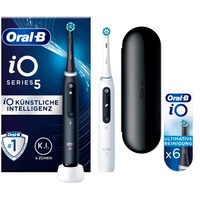 Procter & Gamble Oral-B iO Series 5 Duo, Spazzolino da denti elettrico Nero/Bianco