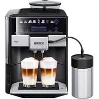 Siemens TE658209RW macchina per caffè Manuale Macchina per espresso 1,7 L, Macchina automatica titanio, Macchina per espresso, 1,7 L, Chicchi di caffè, Caffè macinato, 1500 W, Nero, Acciaio inox