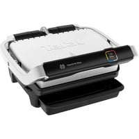 Tefal OptiGrill Elite GC750D Griglia di contatto accaio/Nero, Nero, Acciaio inossidabile, Quadrato, Touch, 300 x 200 mm, Termoplastica, 2000 W