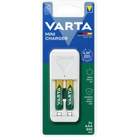 VARTA Mini Charger, Caricabatterie bianco