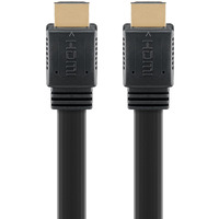 goobay Cavo piatto HDMI 2.1 ad alta velocità con Ethernet 8K / 60 Hz Nero