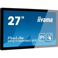 iiyama ProLite TF2738MSC-B2 Monitor PC 68,6 cm (27") 1920 x 1080 Pixel Full HD LED Touch screen Multi utente Nero, Monitor LED Nero, 68,6 cm (27"), 1920 x 1080 Pixel, Full HD, LED, 5 ms, Nero