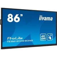 iiyama TE8612MIS-B3AG, Public Display Nero (opaco)