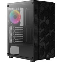 Aerocool Hive-G-BK-v3 Midi Tower Nero, Chassis Tower Nero, Midi Tower, PC, Nero, ATX, micro ATX, Mini-ITX, Acrilonitrile butadiene stirene (ABS), SPCC, 15,7 cm