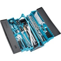 Hazet Cassetta degli attrezzi in metallo con assortimento 190/80, Set di strumenti Nero/Blu