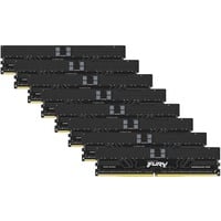 Kingston FURY FURY 128GB 6400MT/s DDR5 ECC Reg CL32 DIMM (Kit da 8) Renegade Pro EXPO, Memoria Nero, 128 GB, 8 x 16 GB, DDR5, 288-pin DIMM, Nero