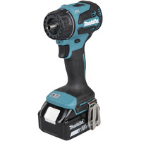 Makita Avvitatore a batteria con sistema di teste intercambiabili DDF491ZJ01, 18 Volt, Trapano avvitatore blu/Nero