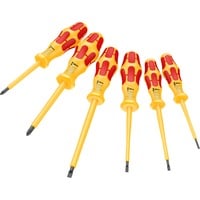 Wera 1060 i/1065 i/6 Set di cacciaviti Kraftform VDE, Cacciavite giallo/Rosso