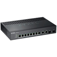 Zyxel GS2220-10-EU0101F switch di rete Gestito L2 Gigabit Ethernet (10/100/1000) Nero, Interruttore Gestito, L2, Gigabit Ethernet (10/100/1000), Montaggio rack