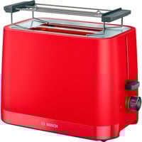 Bosch TAT3M124 Tostapane compatto MyMoment Rosso rosso, 2 fetta/e, Rosso, Plastica, Manopola, 950 W, 220 - 240 V