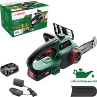 Bosch UniversalChain 18 Nero, Verde, Sega a catena verde/Nero, 20 cm, 13,5 cm, 4,5 m/s, Nero, Verde, 0,08 L, Batteria