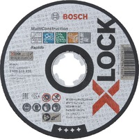Bosch X-LOCK MULTI CONSTRUCTION Disco per tagliare, Lama Disco per tagliare, Calcestruzzo cellulare, Di metalli non ferrosi, Tubo, Profilato, Acciaio, Pietra, 12,5 cm, Bosch, 2,22 cm, Nero, Bianco