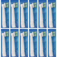 Braun CrossAction 12 pz Bianco, Testina bianco, 12 pz, Bianco, 3 mese(i), Oral-B, Scatola