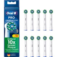 Braun Oral-B Pro Cross Action testine di ricambio confezione da 10, Testina bianco