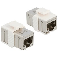 DeLOCK 86012 adattatore per inversione del genere dei cavi RJ45 Grigio, Frizione RJ45, RJ45, Grigio
