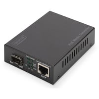 Digitus Convertitore di media Gigabit PoE, RJ45 / SFP, PSE, Media Converter Nero