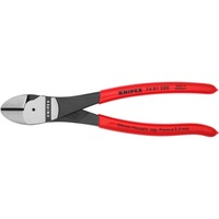 KNIPEX 74 01 200 pinza Pinze da taglio diagonale, Pinze di taglio rosso, Pinze da taglio diagonale, Acciaio al cromo vanadio, Plastica, Rosso, 20 cm, 263 g