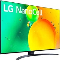 LG 43NANO769QA 109,2 cm (43") 4K Ultra HD Smart TV Wi-Fi Grigio Nero, 109,2 cm (43"), 3840 x 2160 Pixel, NanoCell, Smart TV, Wi-Fi, Grigio