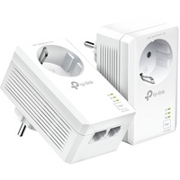 TP-Link TL-PA7027P KIT adattatore di rete PowerLine 1000 Mbit/s Collegamento ethernet LAN Bianco 2 pz, PowerLAN bianco, 1000 Mbit/s, IEEE 1901, IEEE 802.3, IEEE 802.3u, Tipo E/F, Gigabit Ethernet, 10,100,1000 Mbit/s, HomePlug AV2