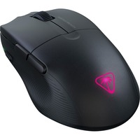 Turtle Beach Pure Air - Mouse da gioco RGB wireless ergonomico e ultraleggero, con sensore ottico a 26K DPI, dotato di batteria da 125 ore, illuminazione RGB - Nero Nero, con sensore ottico a 26K DPI, dotato di batteria da 125 ore, illuminazione RGB - Nero, Mano destra, Ottico, RF senza fili + Bluetooth, 26000 DPI, Nero, Translucent