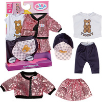 ZAPF Creation BABY born® Glam-Outfit 43cm, Accessori della bambola 