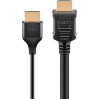 goobay Cavo HDMI sottile ad alta velocità con Ethernet, 8K @ 60Hz Nero