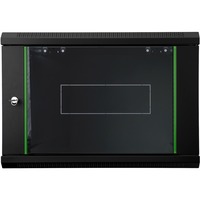 Digitus Alloggiamento a parete Serie Dynamic Basic - 600 x 450 mm (L x P), IT armadio Nero, Da parete, 9U, 60 kg, Lucchetti, 17,5 kg, Nero
