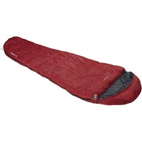 High Peak TR 300, Sacco a pelo rosso scuro/grigio