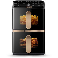 Philips Friggitrice ad aria doppia NA462/70, Friggitrice ad aria calda Nero