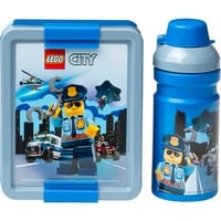 Room Copenhagen LEGO Lunch-Box Set City, Scatola per il pranzo blu/Argento
