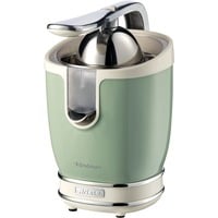 Ariete 413 Spremiagrumi Elettrico con Leva - Salvagoccia - Motore Silenzioso - 85 Watt - Design Vintage - Verde verde chiaro/crema, Verde, Verde, 0,6 L, Acciaio inox, Metallo, Metallo