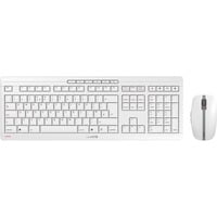 CHERRY Stream Desktop Recharge tastiera Mouse incluso Universale RF Wireless QWERTY Inglese UK Grigio, Set desktop bianco/grigio, Full-size (100%), Wireless, RF Wireless, QWERTY, Grigio, Mouse incluso