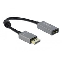 DeLOCK 66436 cavo e adattatore video 0,2 m DisplayPort HDMI tipo A (Standard) Nero, Grigio grigio/Nero, 0,2 m, DisplayPort, HDMI tipo A (Standard), Maschio, Femmina, 3840 x 2160 Pixel