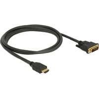 DeLOCK Cavo adattatore HDMI > DVI 24+1 bidirezionale Nero