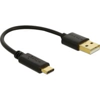 DeLOCK Cavo di ricarica USB, connettore USB-A > connettore USB-C Nero
