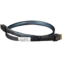 Icy Dock Cavo SlimSAS x8 SFF-8654 > 2x SlimSAS x4 SFF-8654 Nero