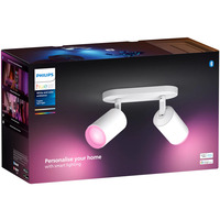 Philips Hue White & Color Ambiance Fugato spot doppio, Luce LED bianco